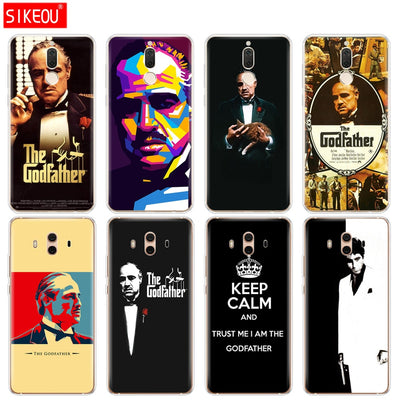 Silicone Cover phone Case for Huawei mate 7 8 9 10 pro LITE godfather god father