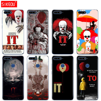 Silicone Cover Phone Case For Huawei Honor 7A PRO 7C Y5 Y6 Y7 Y9 2017 2018 Prime Stephen King's It