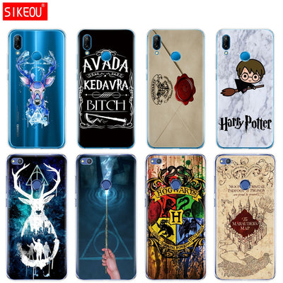 Silicone Cover Phone Case For Huawei P20 P7 P8 P9 P10 Lite Plus Pro 2017 p smart 2018 harry potter hogwarts always Avada