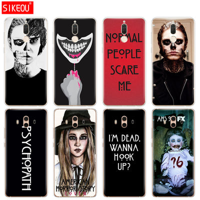Silicone Cover phone Case for Huawei mate 7 8 9 10 pro LITE psychopath evan peters horror